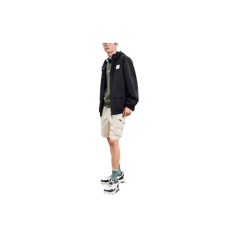 XTEP Jackets Coats Unisex Jet Black-1