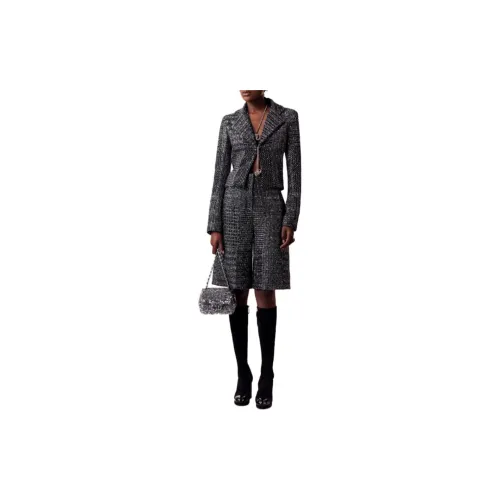 CHANEL Jackets Women's Gray