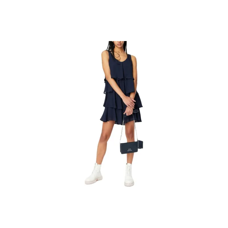 ARMANI EXCHANGE SS23 Sleeveless Dress Women's Navy Blue-3