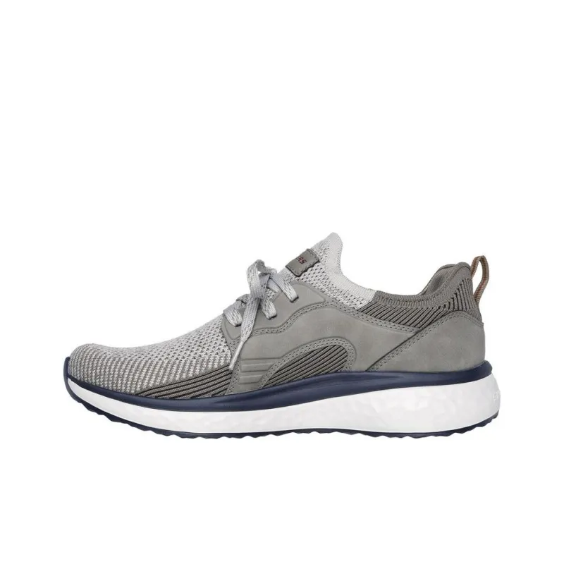 Skechers Relaxed Fit Anti Slip Wear Resistant Low Top Casual Shoes Men's Gray-1