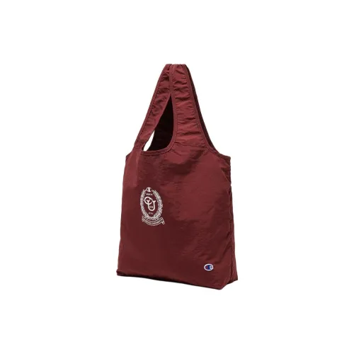 Champion Nylon Tote Bag Shopping Bag Shoulder Bag Handbag Regular Unisex Burgundy