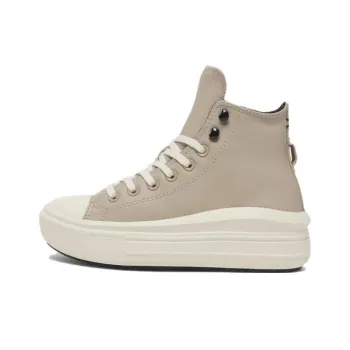 Converse CHUCK TAYLOR Anti Slip Wear Resistant High Top Skateboard Shoes Women's Beige