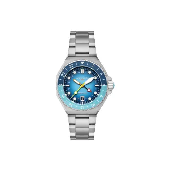 SPINNAKER Wrist Watch Automatic Mechanical Movement Stainless Steel Strap Blue Dial Men's Watches