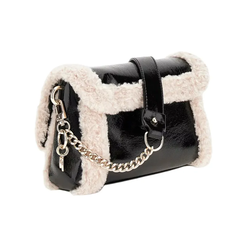 GUESS Polyurethane Crossbody Bag Shoulder Bag Women's Black-1