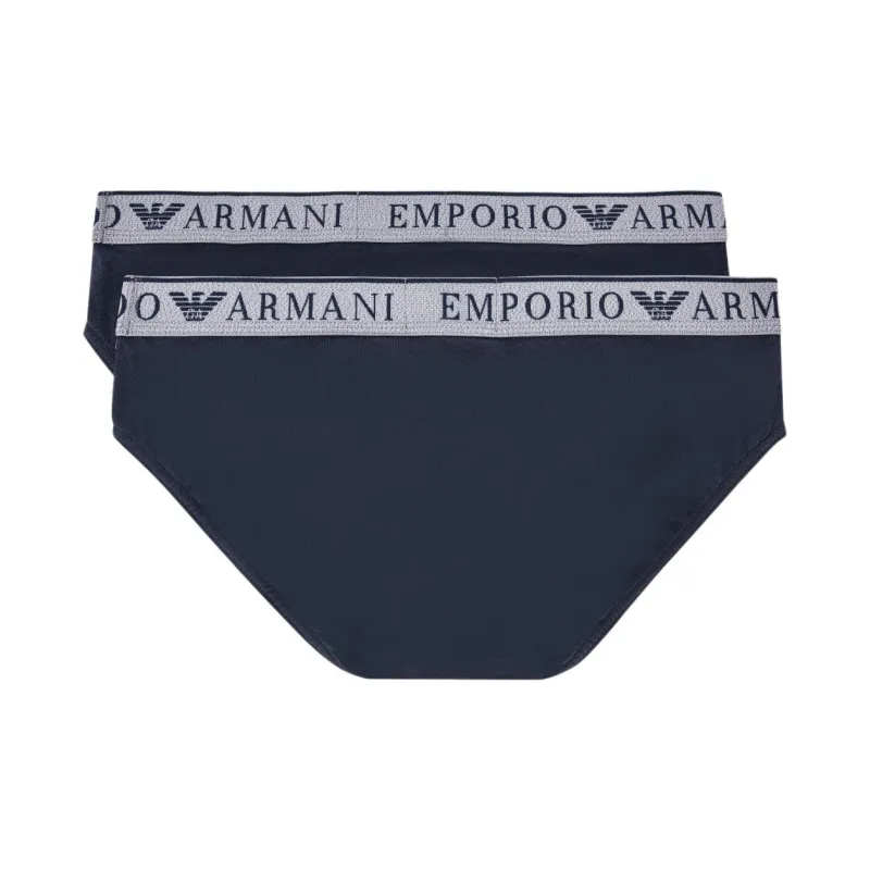 EMPORIO ARMANI FW24 Underpants Men's 2 Pack Navy Blue-1