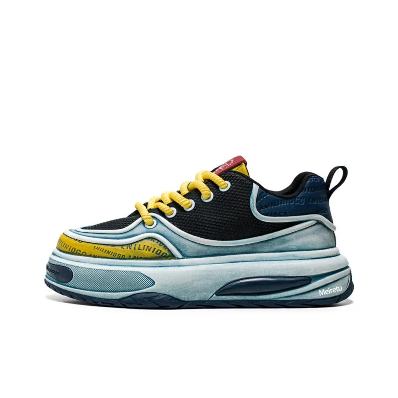 Meiretu Slip Resistant Abrasion Resistant Shock Absorbers Low Top Casual Shoes Men's-11