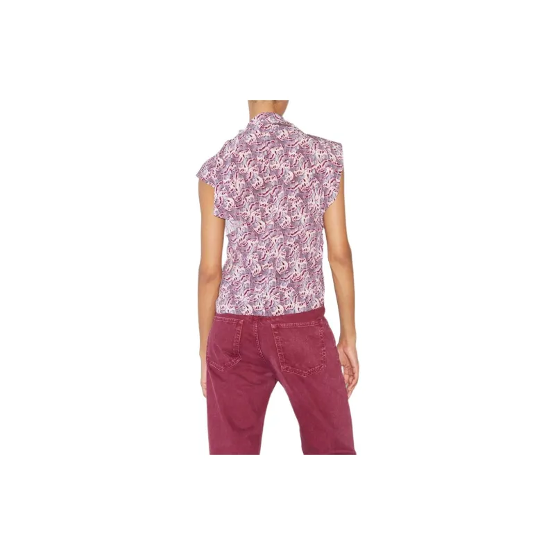 ISABEL MARANT Pattern Printed Short Sleeved Top-3