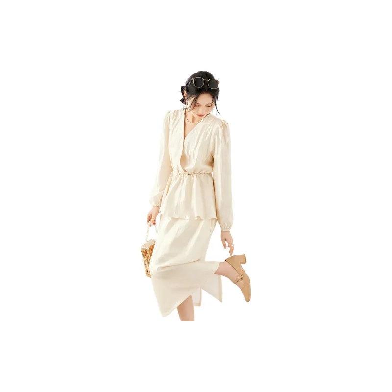 TERRE BLEUE Skirt Set Women's Apricot-3
