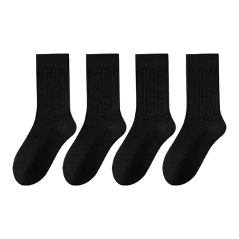 SHIWAJI Mid-Calf Socks Men's 4 Pack