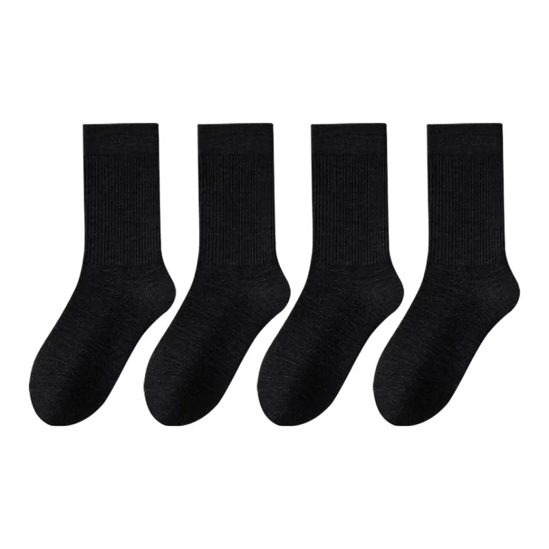 SHIWAJI Mid Calf Socks Men's 4 Pack-0