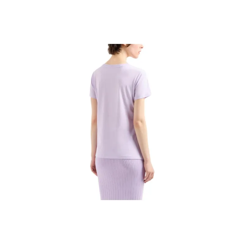 ARMANI EXCHANGE Cut out Logo Cotton T shirt-2