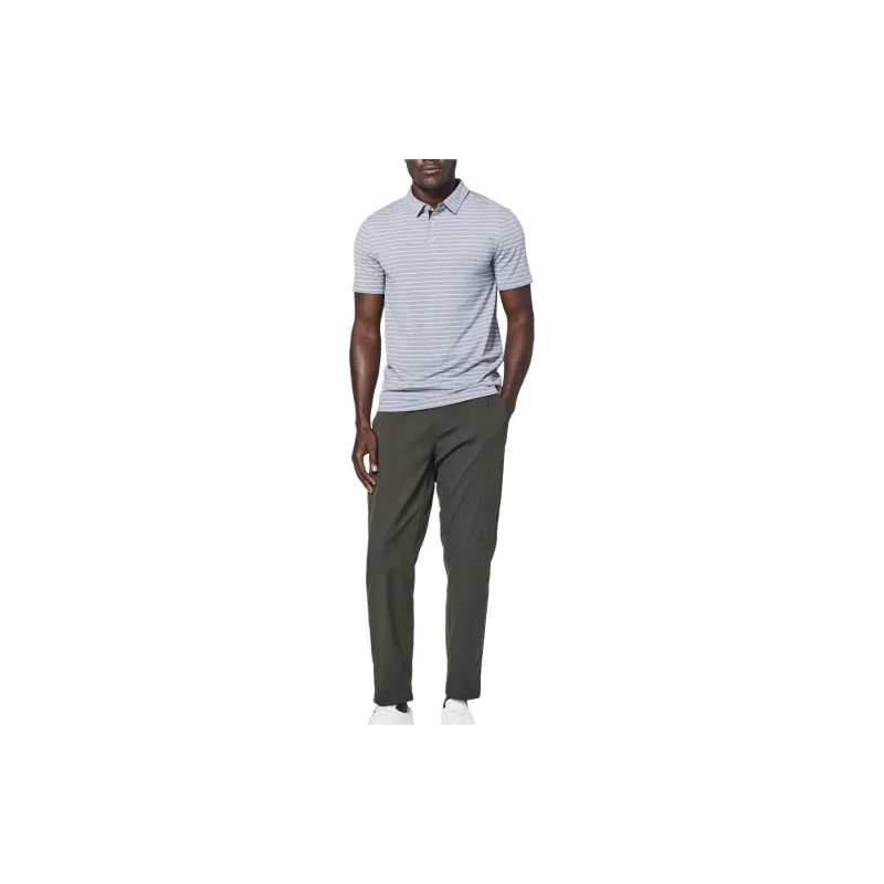 Lululemon Evolution Polo Shirt Men's Gray Stripes-3