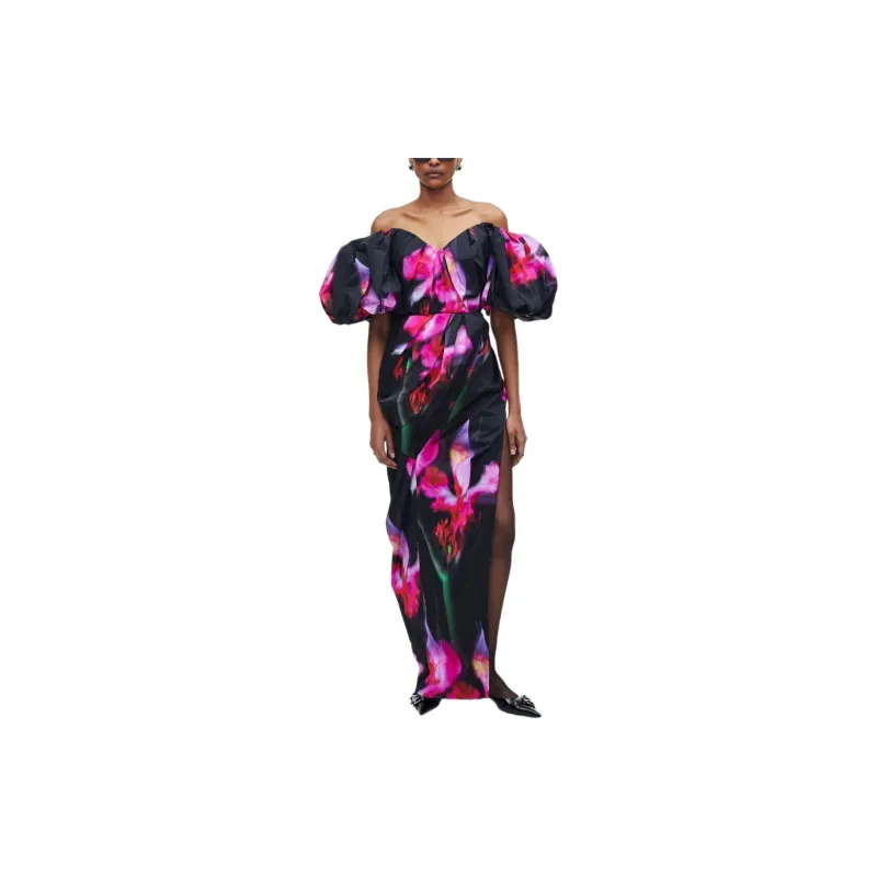 MARC JACOBS Future Floral print Strapless Gown-2