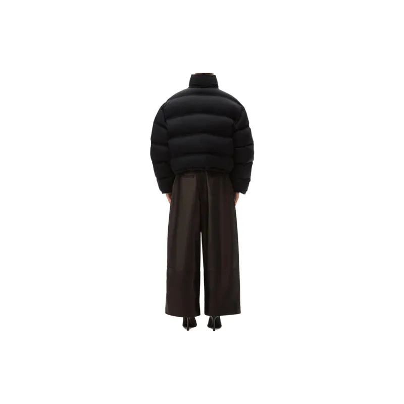 Alexander Wang Logo Printed Zip Up Puffer Jacket-3