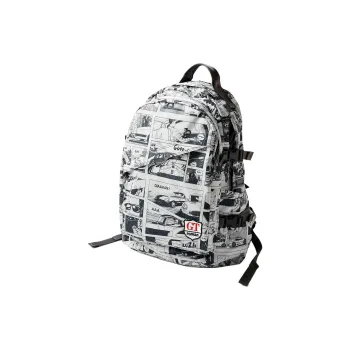 BALLISTICS Nylon Backpack Unisex Black/Gold/Comics Pattern
