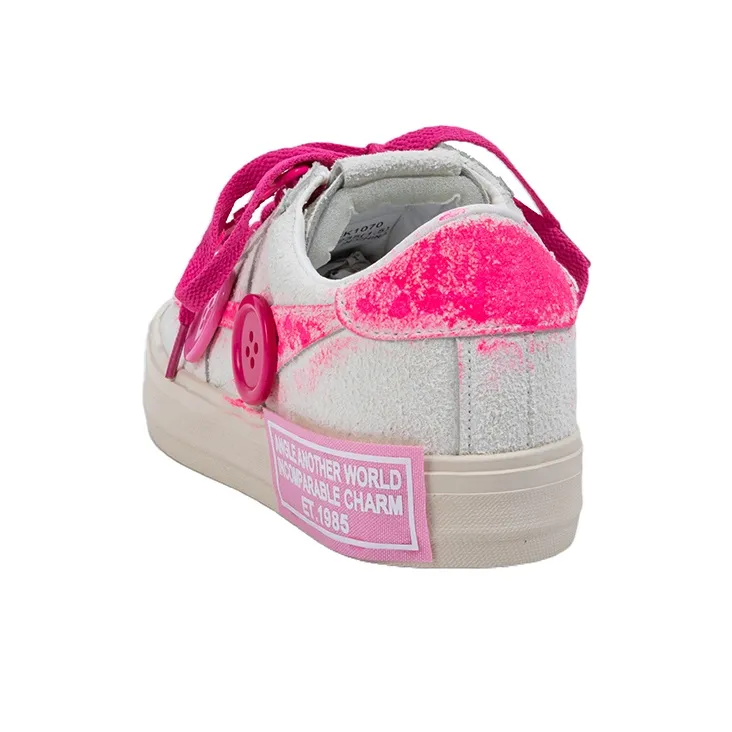 OYNN Optional Choice Series Skateboard Shoes Unisex Low Top Rose Red-4