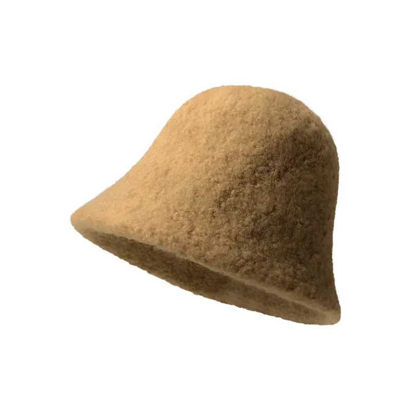 Big Head Planet Wool Bucket Hats Unisex-4