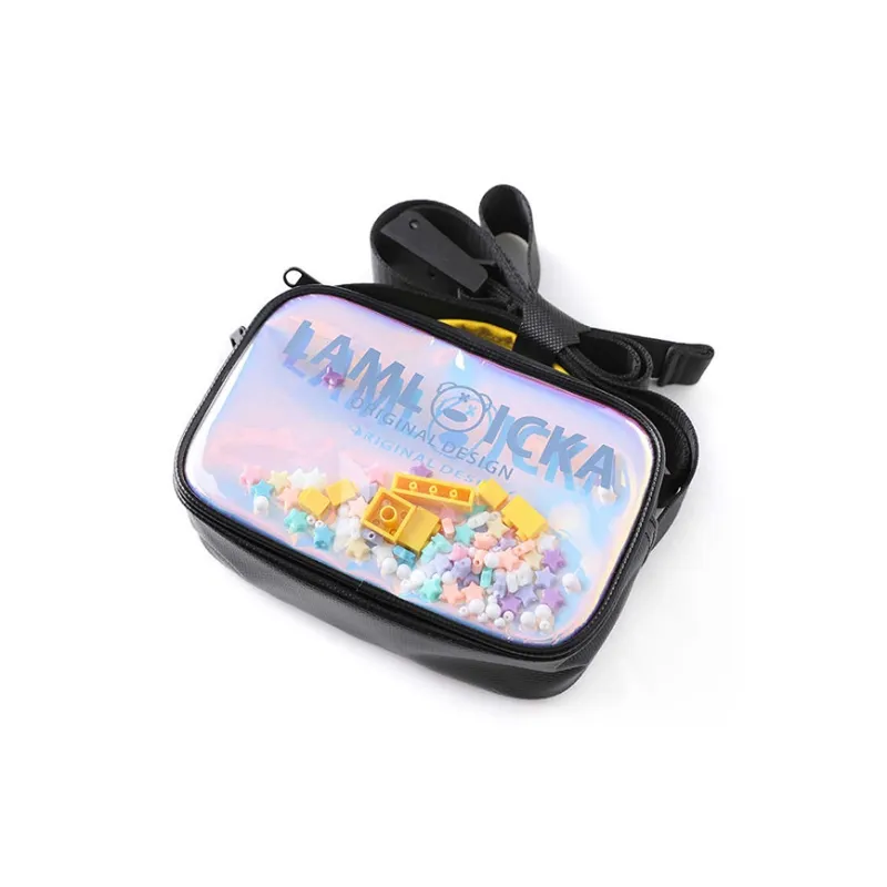 LAMLICKA Polyester Shoulder Bag Crossbody Bag Regular Unisex Black-2