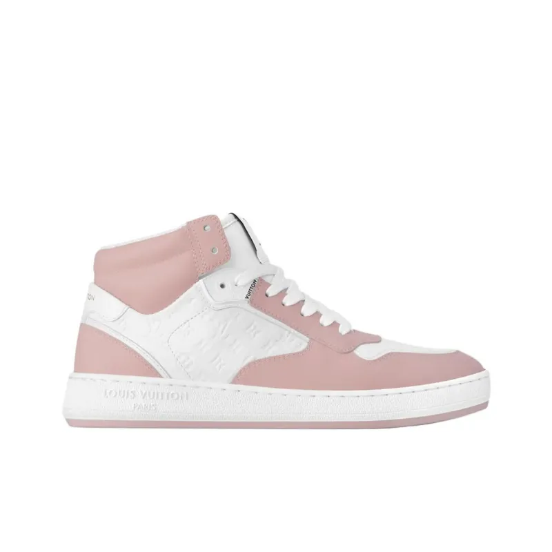 LOUIS VUITTON Stadium Mid Top Skateboard Shoes Women's Pink-1