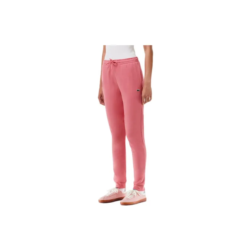 LACOSTE Knitted Sports Pants Women's Pink-3