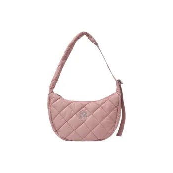 MLB New York Yankees Collaboration Polyurethane Portable Crossbody Bag Shoulder Bag Women's Pink