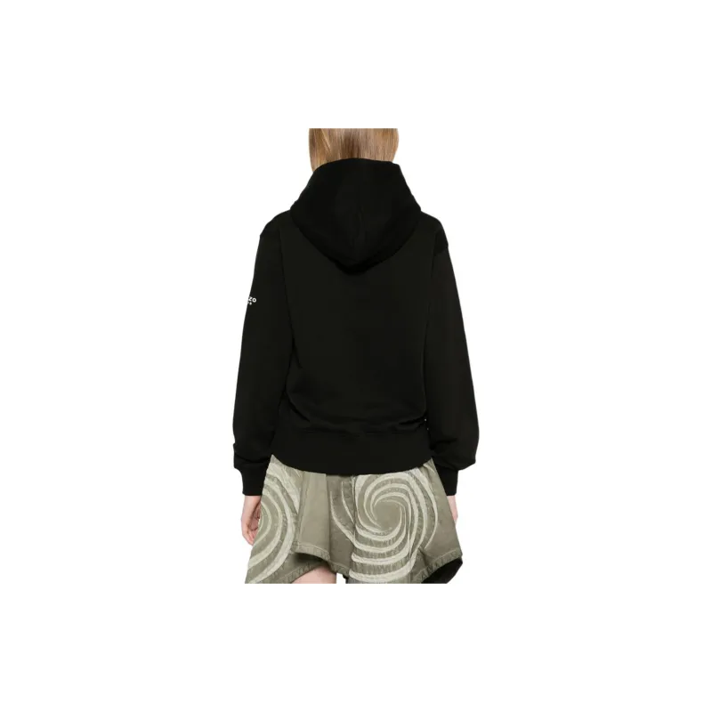 KENZO Logo Embroidered Drawstring Hoodie-2