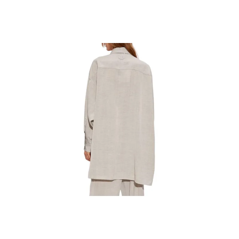 Jacquemus Poche Shirt 'Light Grey'-2