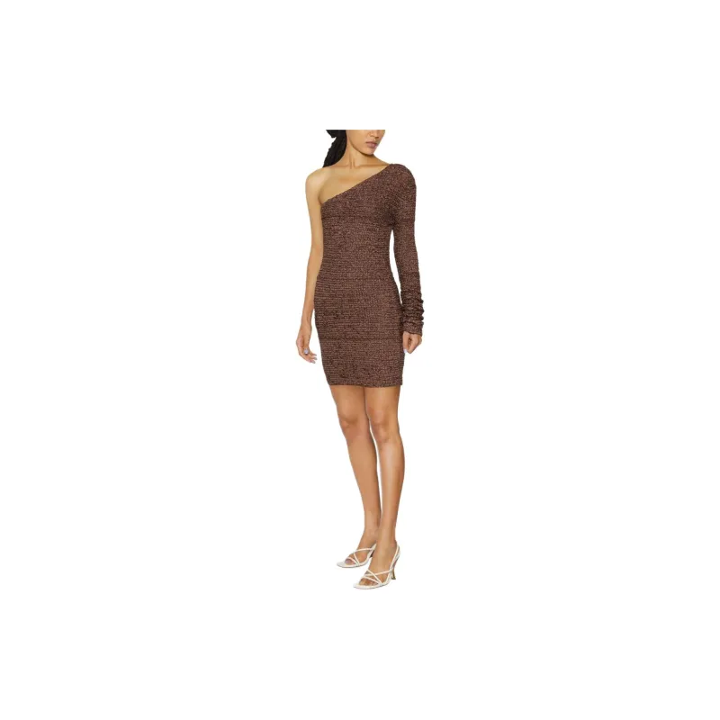 NANUSHKA Fitted One sleeve Mini Dress-1