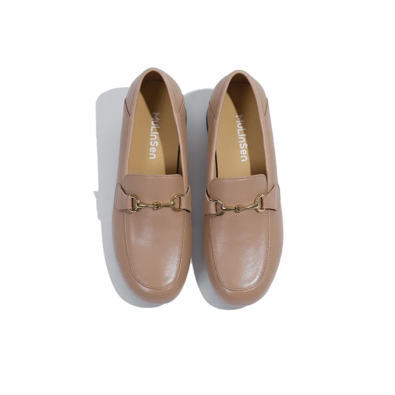 Mulinsen Loafers 3.7CM Women's Nude-3