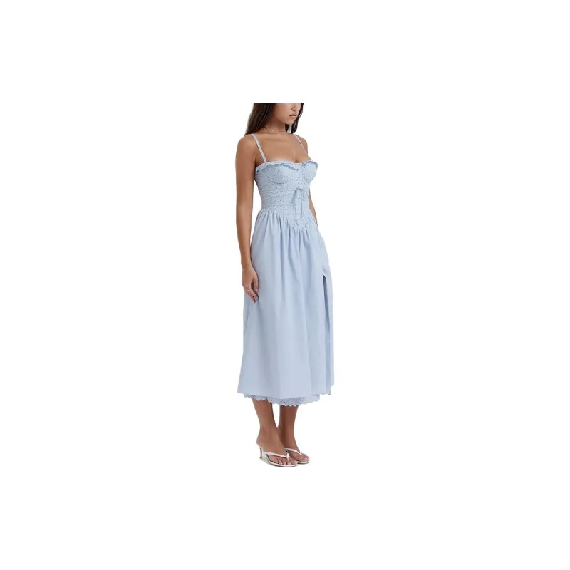 HOUSE OF CB SS23 Jaime Collection Slip Dresses Women's Pink Blue-3