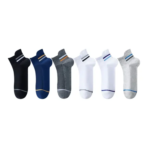 MIIOW Ankle Socks Men's 6 Pack Mixed Color
