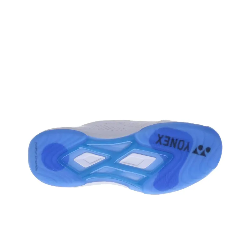 YONEX Shock Absorbers With Slip Resistant Features Low Top Badminton Shoes Unisex White Blue-3
