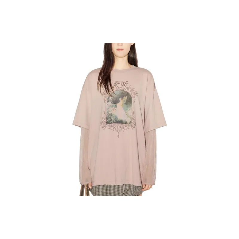 Acne Studios T Shirt Women's Pink-1