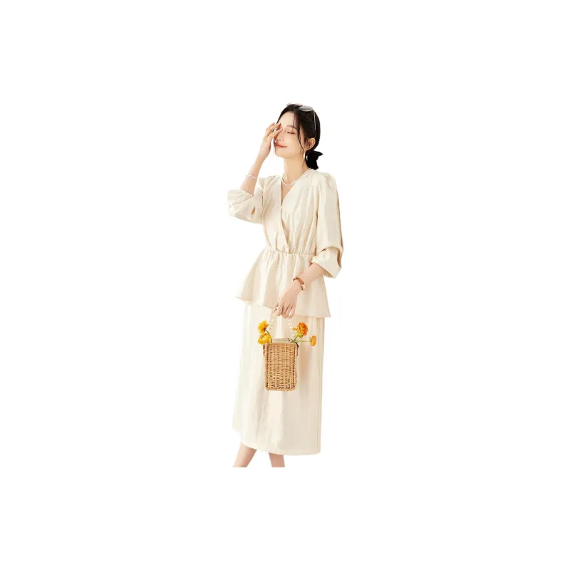 TERRE BLEUE Skirt Set Women's Apricot-5