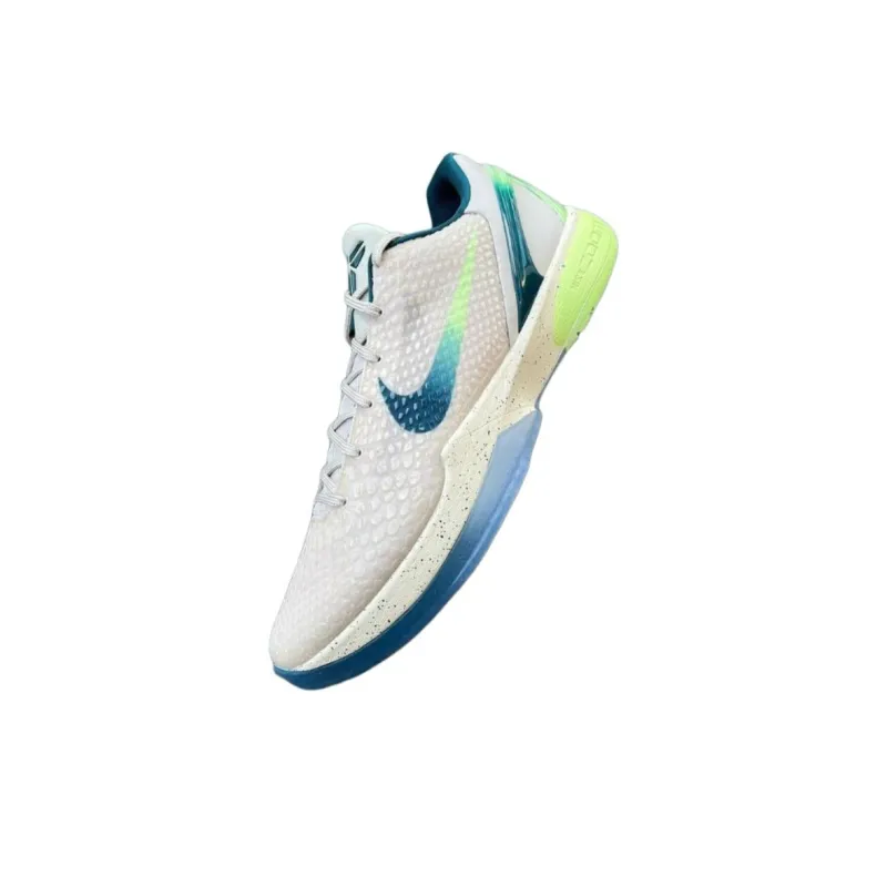 Nike Zoom Kobe 6 Protro PE Slip Resistant Low Top Basketball Shoes Men's Beige Blue Green-2