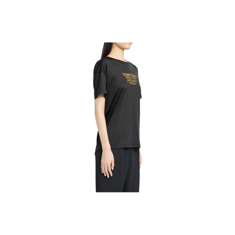 TOM FORD Logo Printed Crewneck T Shirt-2