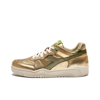 Diadora Heritage Anti-Slip Wear-Resistant Low-Top Casual Shoes Women's Gold