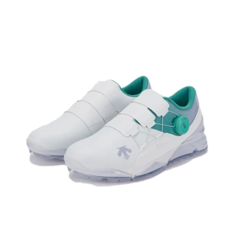 DESCENTE GOLF Slip Resistant, Waterproof, And Breathable Low Top Golf Shoes Women's Mint Green-2
