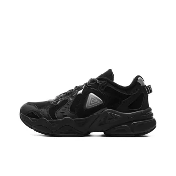 PEAK Taichi P2K Winter Edition Cushioning Rebound Height Increasing Slip Resistant Low Top Casual Shoes Women's Black