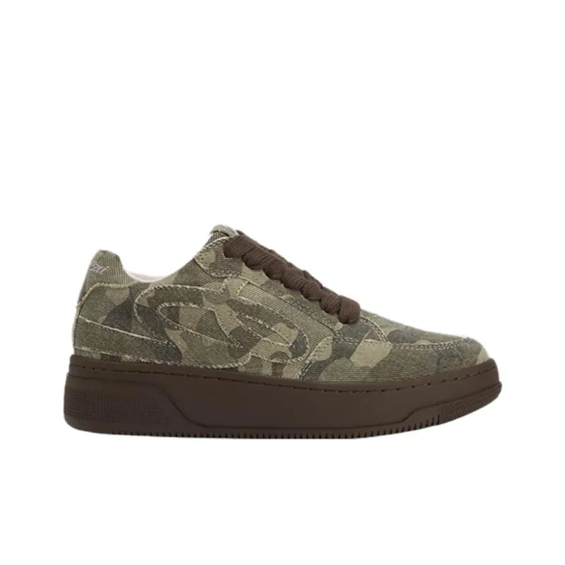 GOOD BAI Low Top Casual Shoes Unisex Camouflage Pink-1