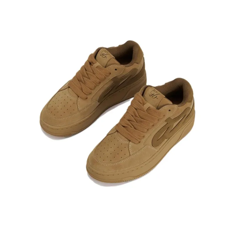 GOOD BAI Low Top Casual Shoes Unisex Khaki-2