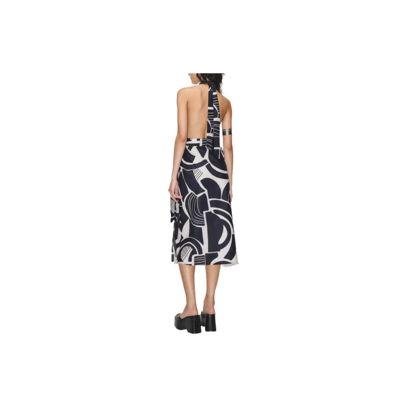 ZARA Sleeveless Dress Women's White-3