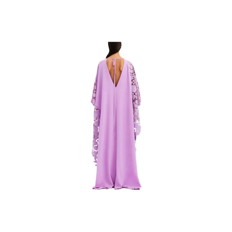 OSCAR DE LA RENTA SS24 Long-Sleeved Dresses Women's Light Purple-4