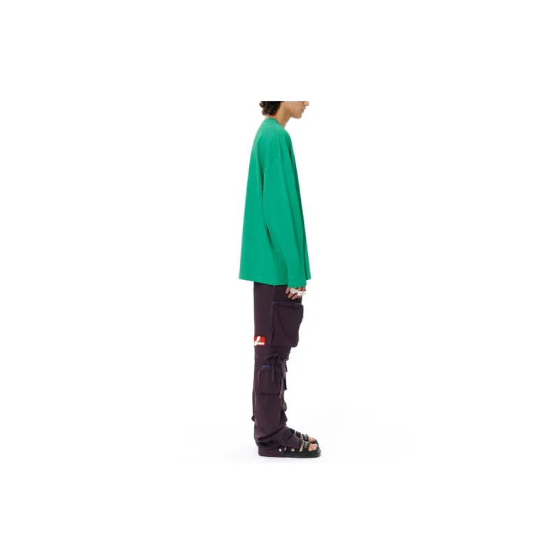 WE11DONE Logo print Long sleeve T shirt-2