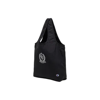Champion Nylon Tote Bag Shopping Bag Shoulder Bag Handbag Regular Unisex Black