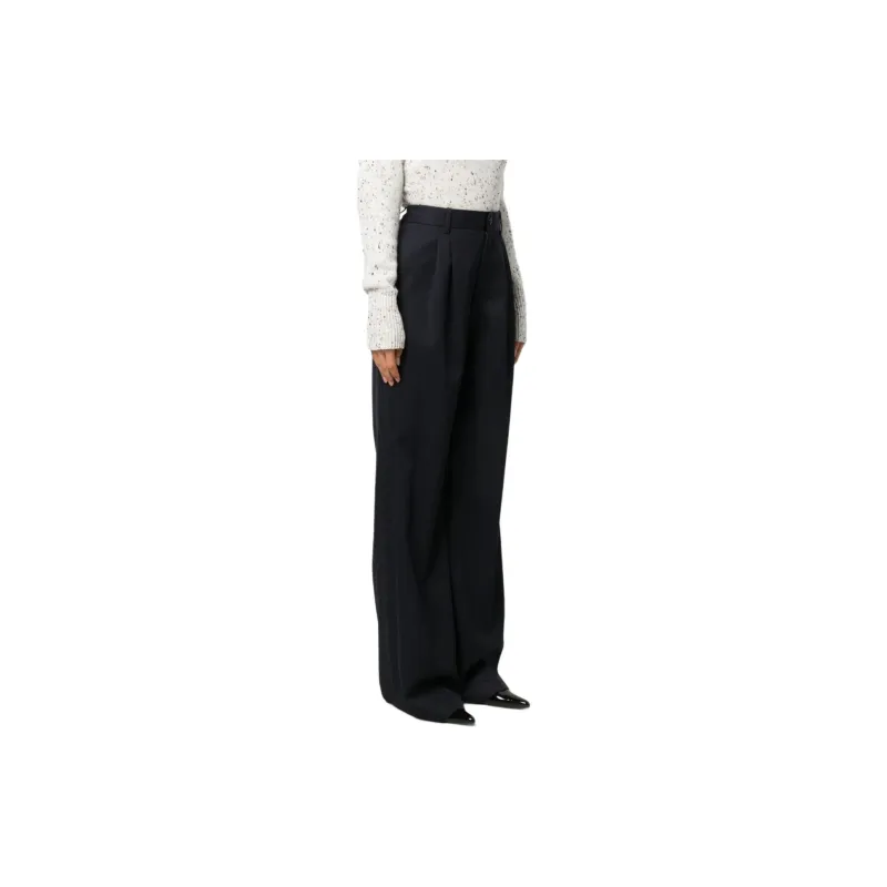 NILI LOTAN Pleat detail Wide leg Trousers-3