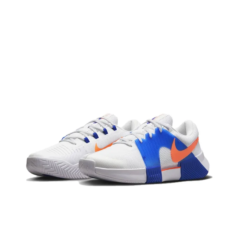 Nike GP Challenge 1 Low Top Tennis Shoes Men's White Blue Orange-2