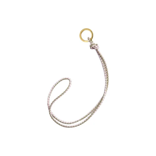 Bottega Veneta Lambskin Keychains Women's White