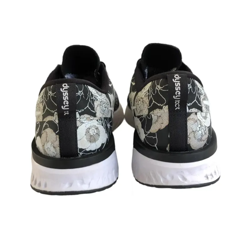 Nike Odyssey React 2 Flyknit Floral Black White Women's-4