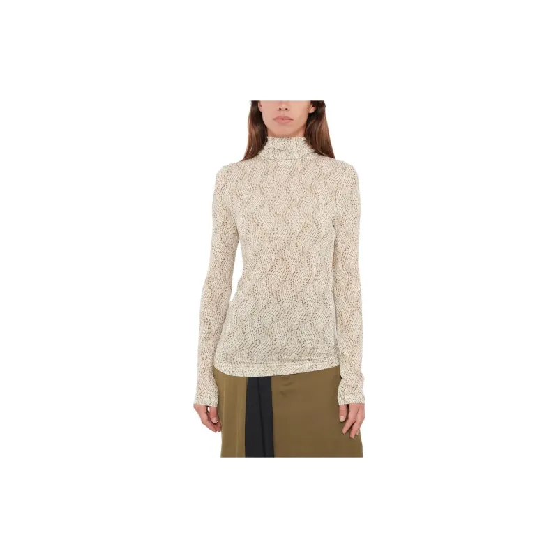 ISABEL MARANT Joyela Abstract Patterned High Neck Top-2